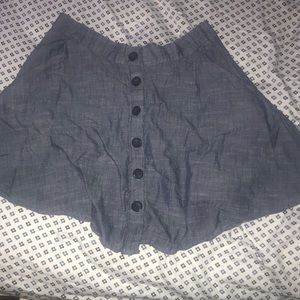 Button up mini skirt